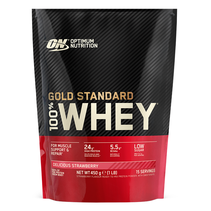 100% Whey Gold Standard Delicious Strawberry, 450 g
